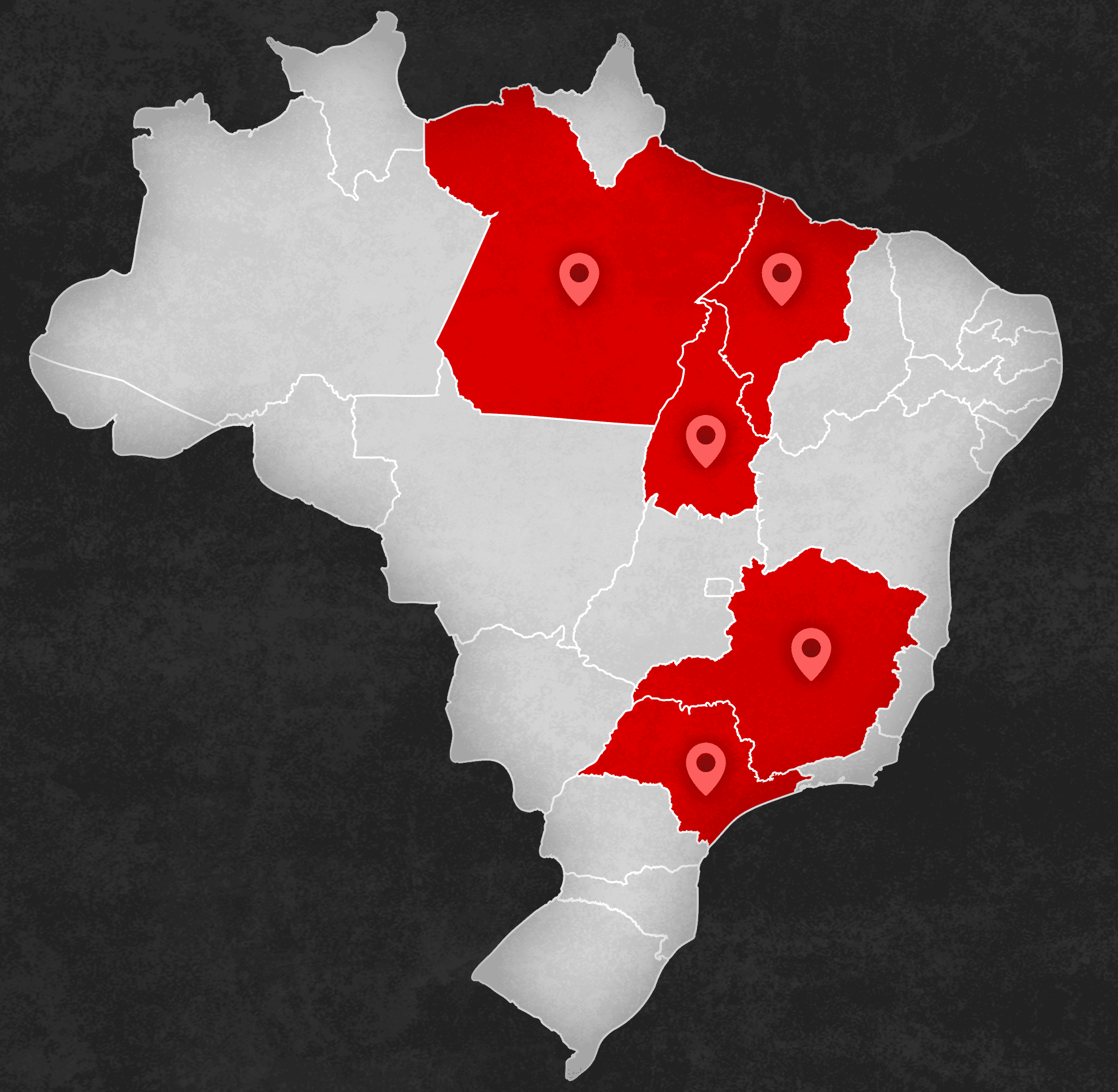 Mapa de Localização das Lojas Shineray